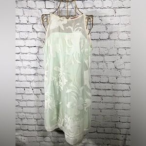 Mint Green Vintage First Run Ted Baker London 100% Silk Slip Dress Size 2